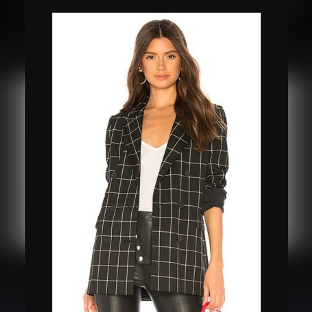 Joie Harlan Preppy City Chic Blazer In Caviar Size 10